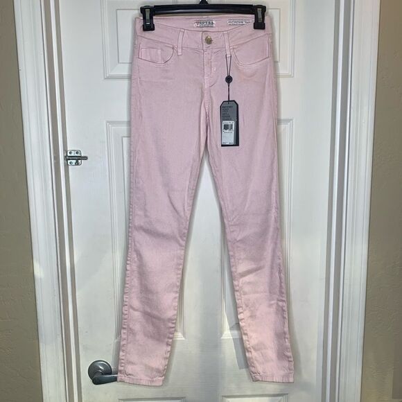 Guess Brittney Skinny Ankle Slim Fit Pink Jeans - Picture 1 of 8